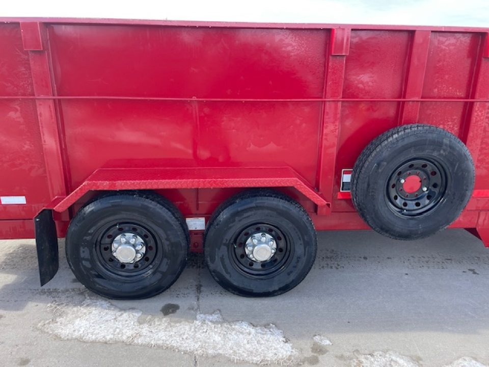 Used 2024 Midsota HV16-BP-154 Dump Trailer 4ft tall sides 7k axles