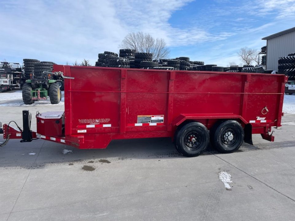 Used 2024 Midsota HV16-BP-154 Dump Trailer 4ft tall sides 7k axles