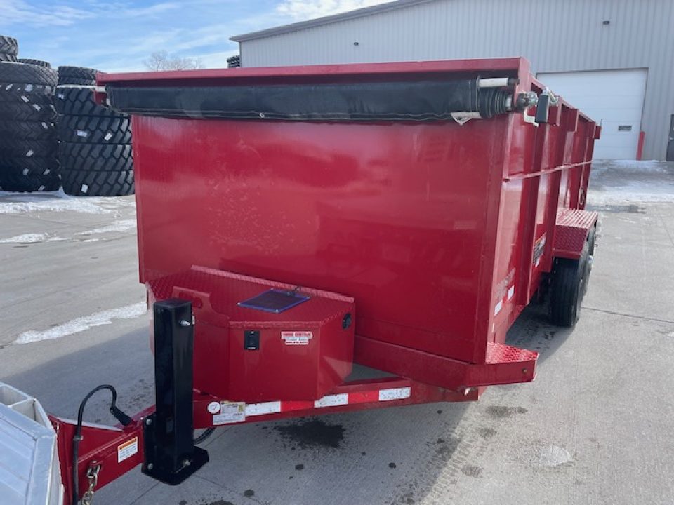 Used 2024 Midsota HV16-BP-154 Dump Trailer 4ft tall sides 7k axles