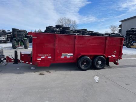 Used 2024 Midsota HV16-BP-154 Dump Trailer 4ft tall sides 7k axles