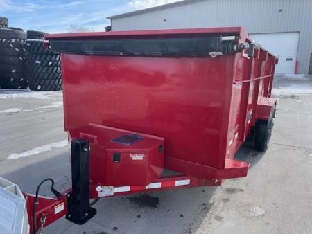 Used 2024 Midsota HV16-BP-154 Dump Trailer 4ft tall sides 7k axles