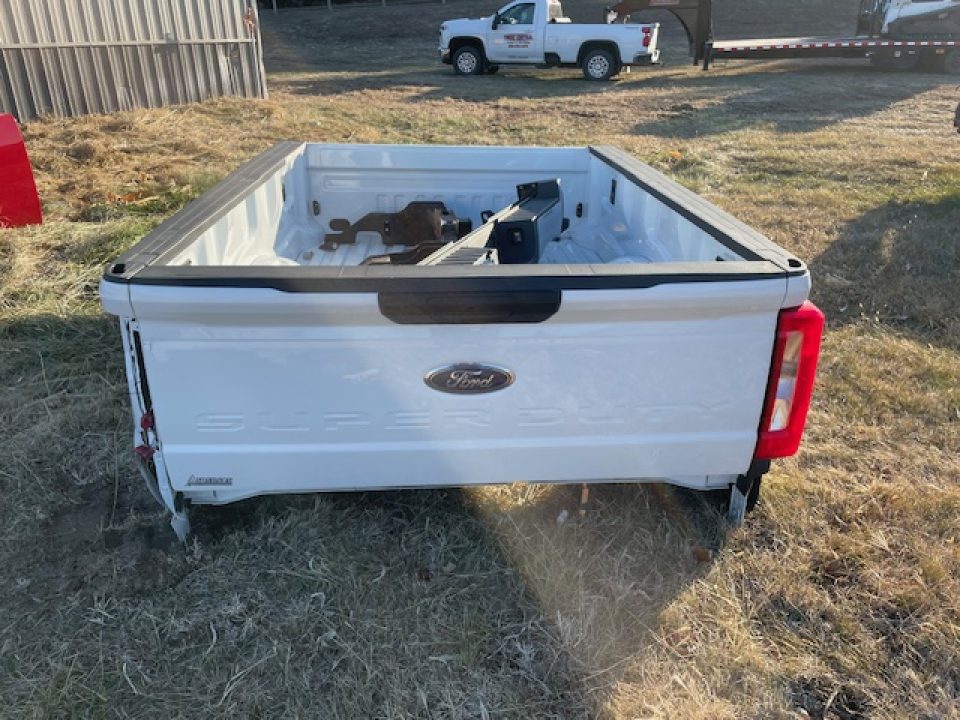 Used 2024 Pickup box 2023-Current Ford 8ft SRW Pickup bed White