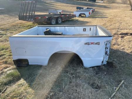 Used 2024 Pickup box 2023-Current Ford 8ft SRW Pickup bed White