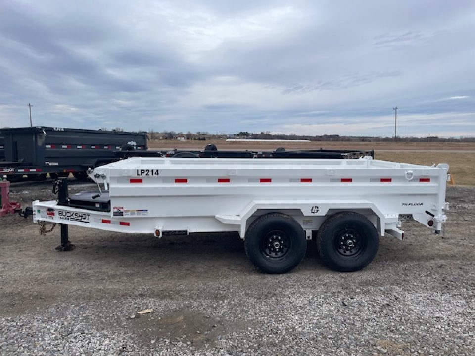 New 2026 Buckshot 14ft Dump Trailer Low Profile 7k axles