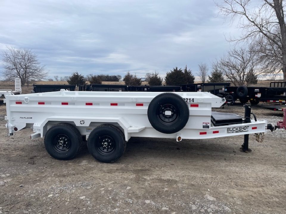 New 2026 Buckshot 14ft Dump Trailer Low Profile 7k axles