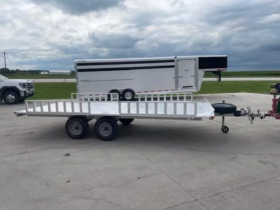 Used 2015 Aluma A8816TA-EL-R (Ramps) Utility Trailer