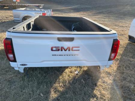 New 2024 Pickup box 2020-Current GMC 8ft SRW Pickup bed White