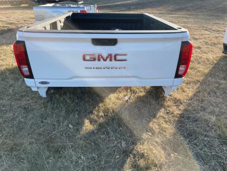 New 2024 Pickup box 2020-Current GMC 8ft SRW Pickup bed White
