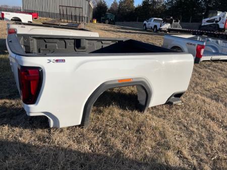 New 2024 Pickup box 2020-Current GMC 8ft SRW Pickup bed White