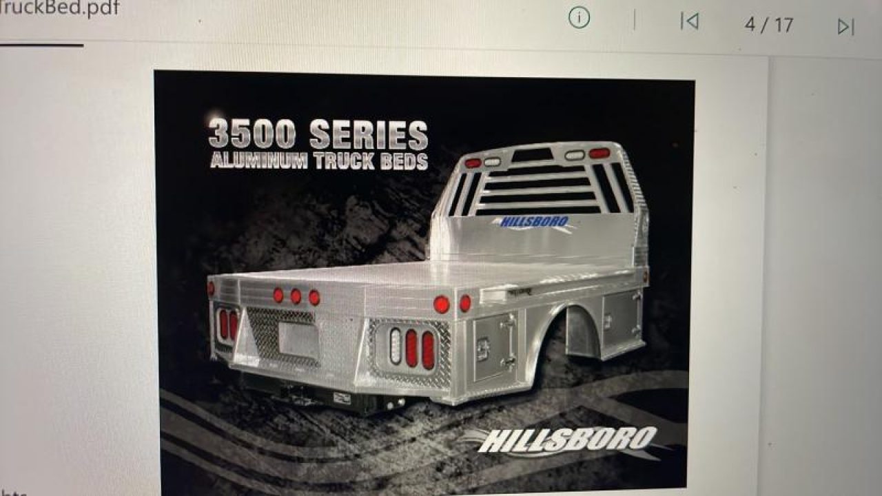 New 2023 Hillsboro Aluminum Truck Bed 3500 Series