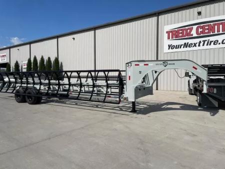 New 2025 Buckshot 33ft Hay Bale Trailer 12 Bale 10k axles Hay Trailer