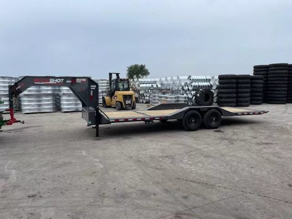 New 2026 Buckshot AR Tilt Bed Gooseneck Trailer 102x26ft 8k Axles
