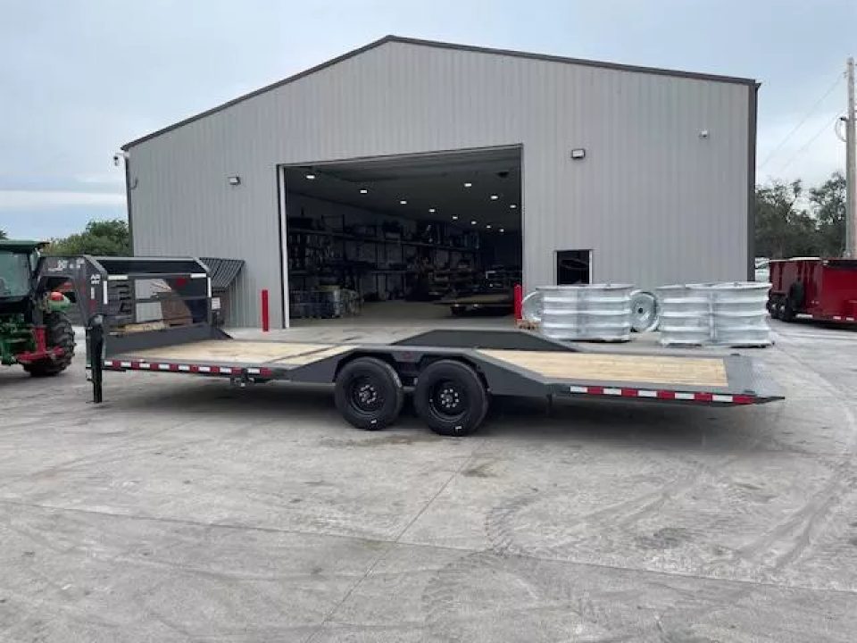 New 2026 Buckshot AR Tilt Bed Gooseneck Trailer 102x26ft 8k Axles