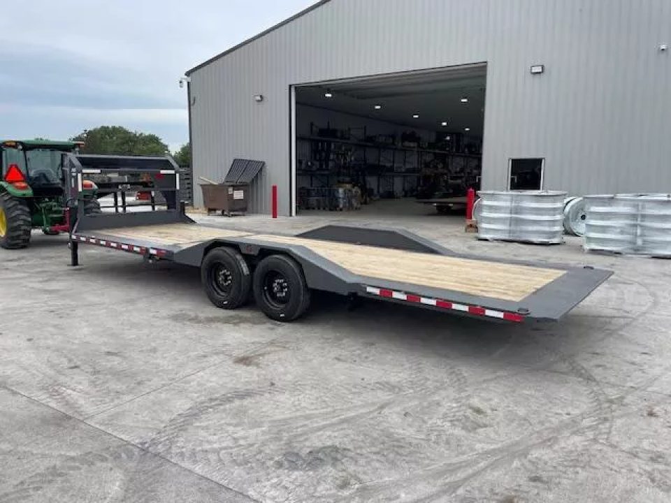 New 2026 Buckshot AR Tilt Bed Gooseneck Trailer 102x26ft 8k Axles