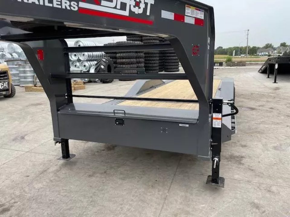 New 2026 Buckshot AR Tilt Bed Gooseneck Trailer 102x26ft 8k Axles