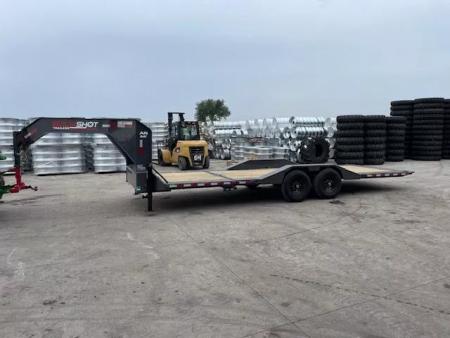New 2026 Buckshot AR Tilt Bed Gooseneck Trailer 102x26ft 8k Axles