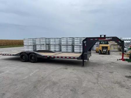 New 2026 Buckshot AR Tilt Bed Gooseneck Trailer 102x26ft 8k Axles