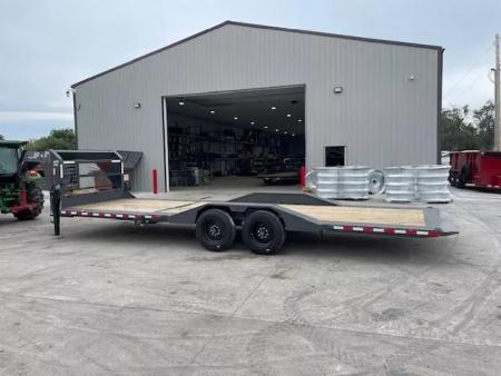 New 2026 Buckshot AR Tilt Bed Gooseneck Trailer 102x26ft 8k Axles