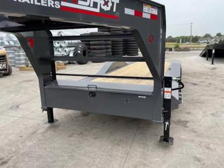 New 2026 Buckshot AR Tilt Bed Gooseneck Trailer 102x26ft 8k Axles