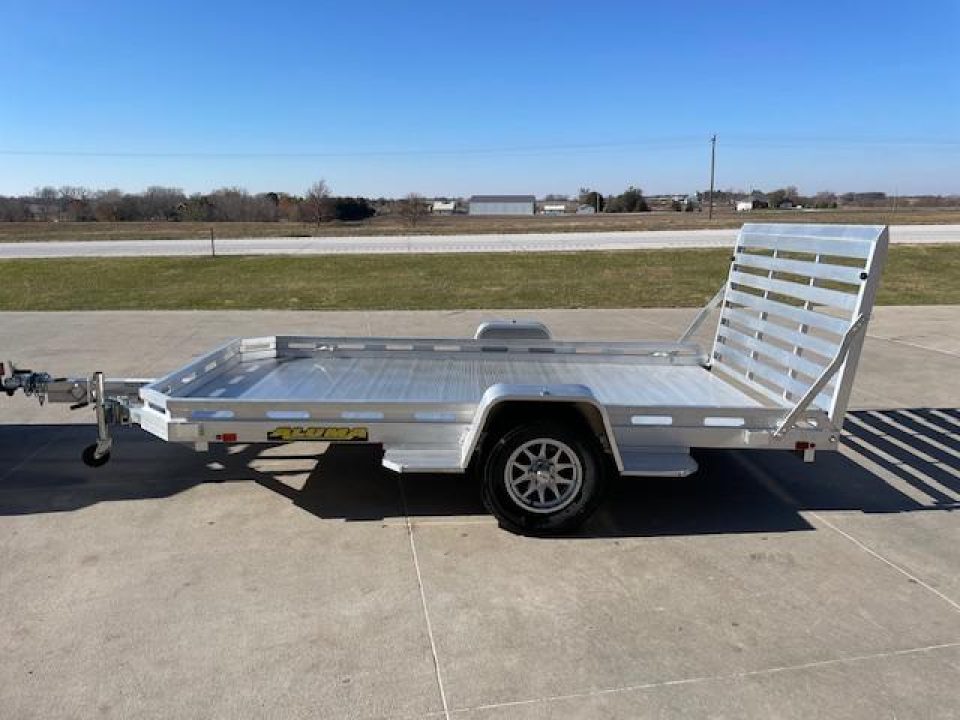 New 2026 Aluma 7712H STRAIGHT GATE Utility Trailer 77x12ft