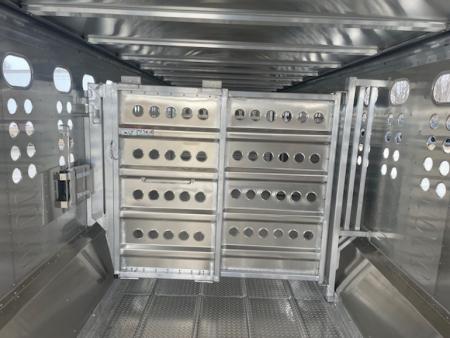 New 2026 Merritt Equipment Cattle Baron 32ft x 8ft Triple 8k axles Aluminum Livestock trailer