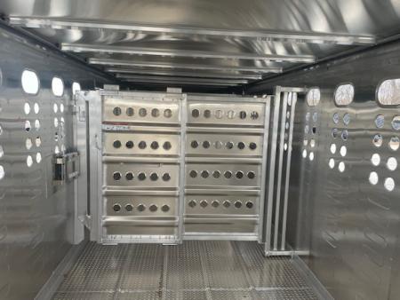 New 2026 Merritt Equipment Cattle Baron 32ft x 8ft Triple 8k axles Aluminum Livestock trailer