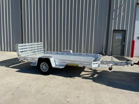 New 2026 Aluma 77x12H BT Bi fold ramp gate Utility Trailer