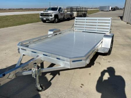 New 2026 Aluma 77x12H BT Bi fold ramp gate Utility Trailer