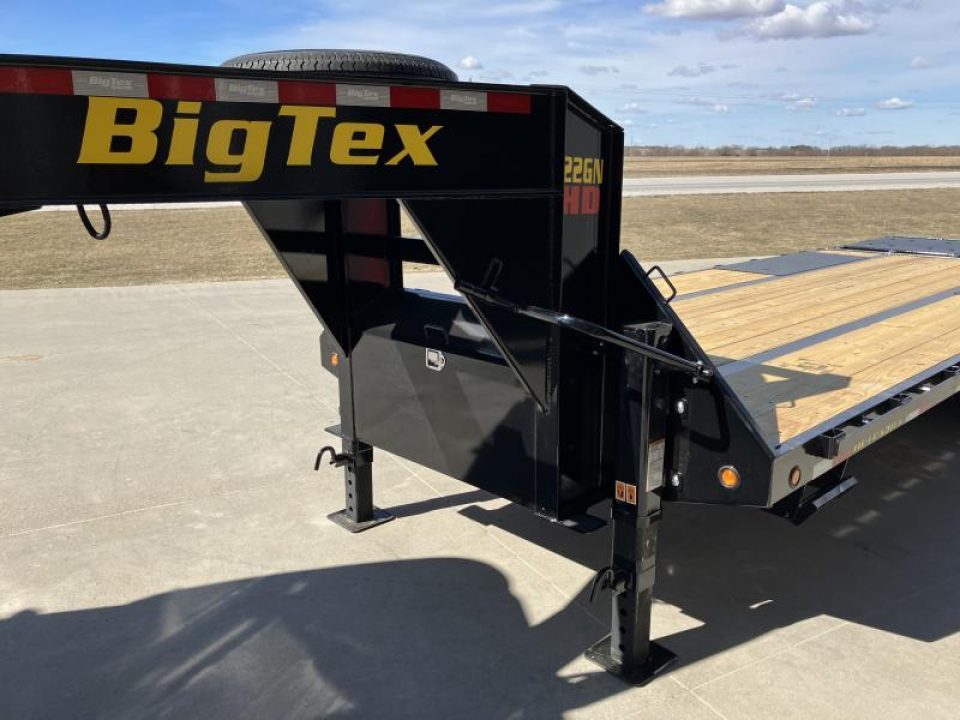 New 2026 Big Tex Trailers 22GN-25D5A Gooseneck Flatbed Trailer 102x25ft Deckover Trailer