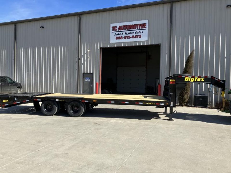 New 2026 Big Tex Trailers 22GN-25D5A Gooseneck Flatbed Trailer 102x25ft Deckover Trailer