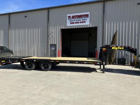 New 2026 Big Tex Trailers 22GN-25D5A Gooseneck Flatbed Trailer 102x25ft Deckover Trailer