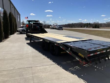 New 2026 Big Tex Trailers 22GN-25D5A Gooseneck Flatbed Trailer 102x25ft Deckover Trailer