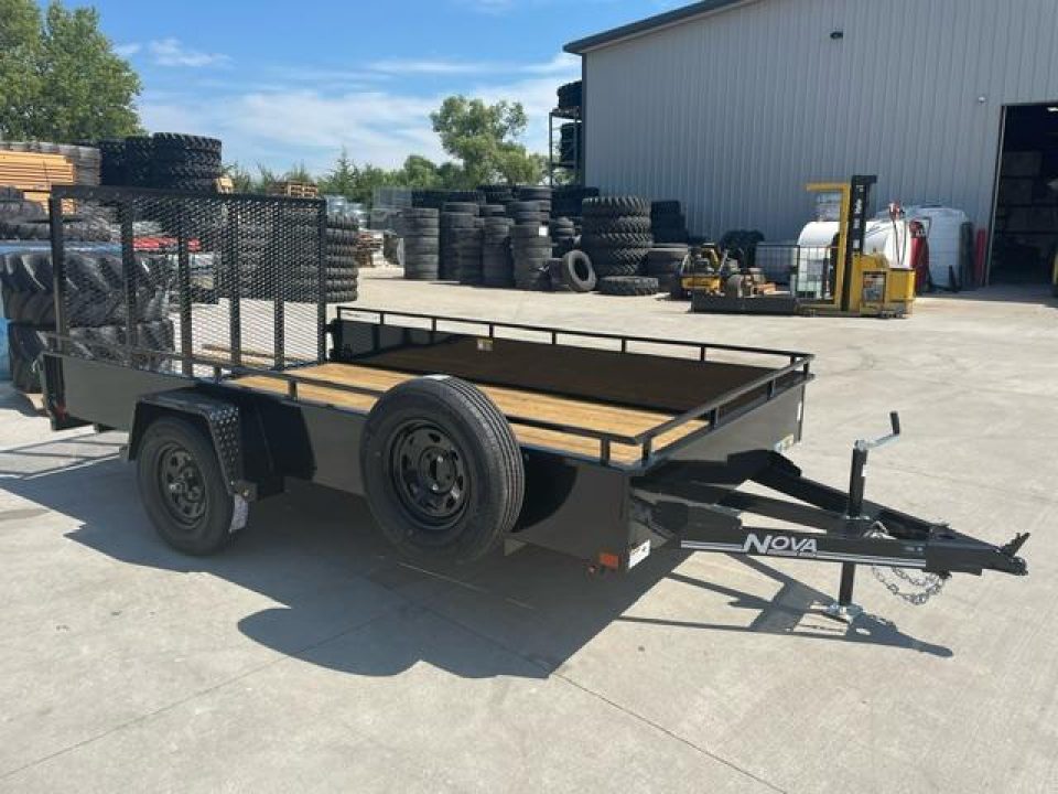 New 2025 Midsota NUTT8212-BP-030 Solid sides Utility Trailer