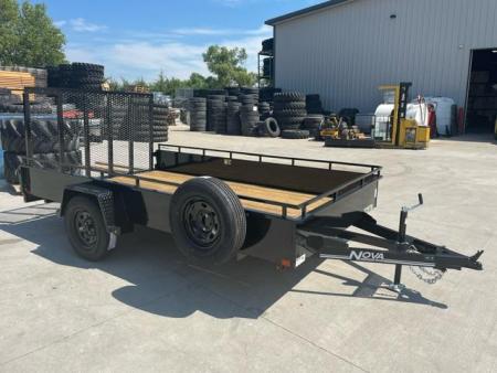 New 2025 Midsota NUTT8212-BP-030 Solid sides Utility Trailer