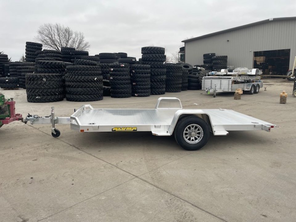 New 2027 Aluma 8214HS Tilt Heavy Duty 5,200lbs Tilt Bed Utility Trailer
