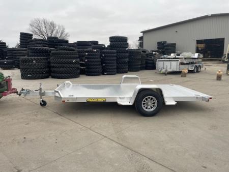 New 2027 Aluma 8214HS Tilt Heavy Duty 5,200lbs Tilt Bed Utility Trailer