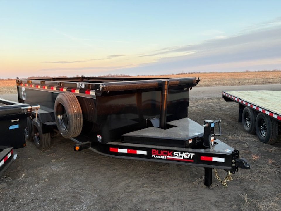 New 2026 Buckshot TLP316 Low Profile Dump Trailer 7x16ft 3ft tall sides 8k axles