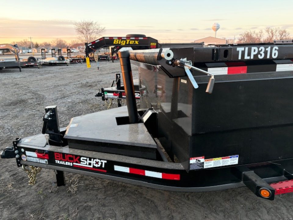 New 2026 Buckshot TLP316 Low Profile Dump Trailer 7x16ft 3ft tall sides 8k axles