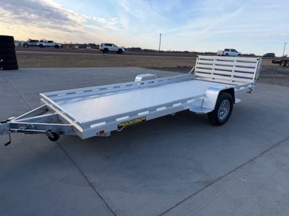 New 2027 Aluma 7815S-EL-BT Single Axle Utility Trailer 78x15ft
