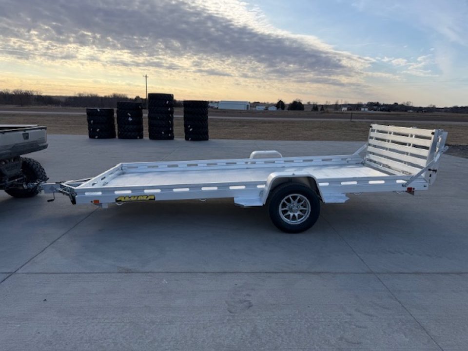 New 2027 Aluma 7815S-EL-BT Single Axle Utility Trailer 78x15ft