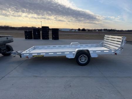 New 2027 Aluma 7815S-EL-BT Single Axle Utility Trailer 78x15ft