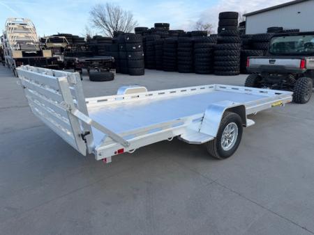 New 2027 Aluma 7815S-EL-BT Single Axle Utility Trailer 78x15ft