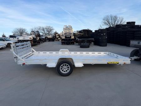 New 2027 Aluma 7815S-EL-BT Single Axle Utility Trailer 78x15ft
