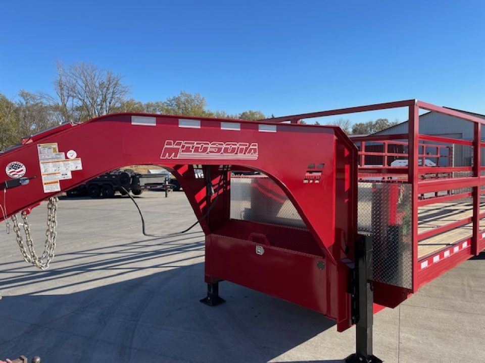 New 2026 Midsota 30ft Tire Hauler Gooseneck STWB30-GN-230 Aluminum Ramp gate
