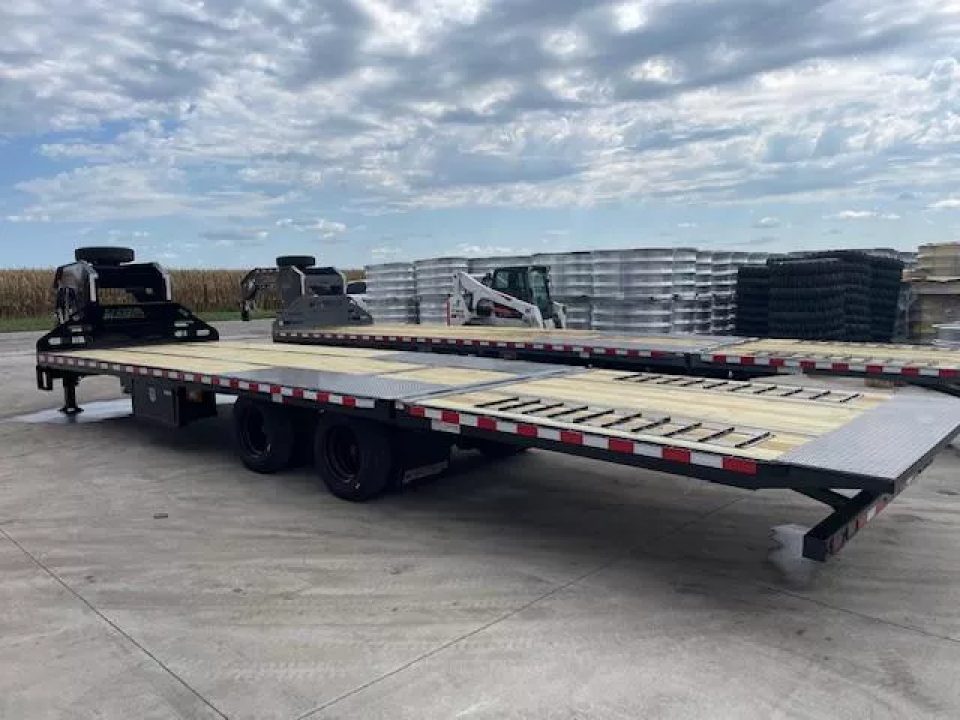 New 2026 Midsota FBHB32-GN-259 Flatbed 102x32ft 12k axles Deckover Trailer Deckover Trailer