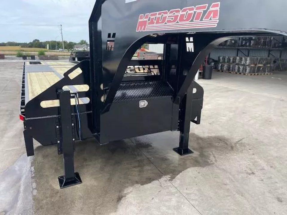 New 2026 Midsota FBHB32-GN-259 Flatbed 102x32ft 12k axles Deckover Trailer Deckover Trailer