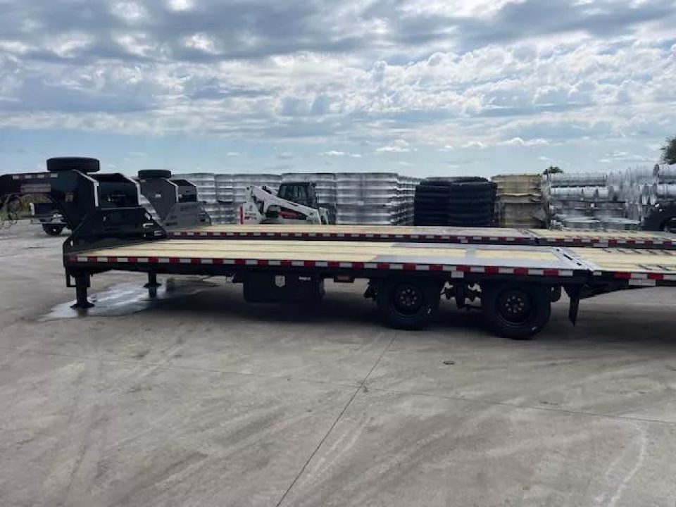 New 2026 Midsota FBHB32-GN-259 Flatbed 102x32ft 12k axles Deckover Trailer Deckover Trailer