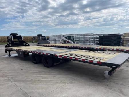 New 2026 Midsota FBHB32-GN-259 Flatbed 102x32ft 12k axles Deckover Trailer Deckover Trailer