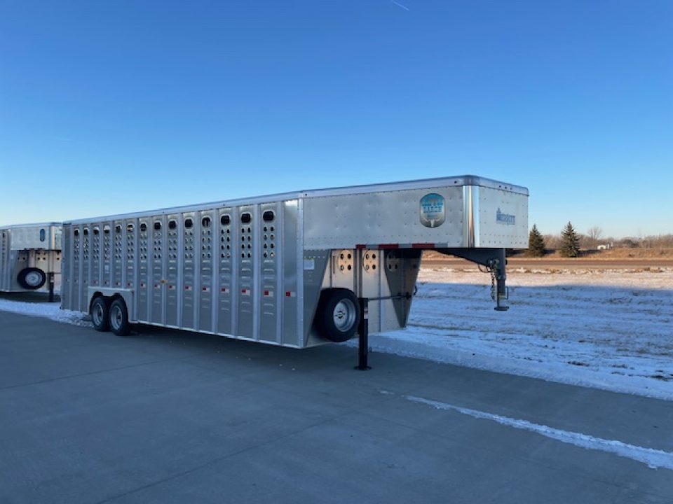 New 2026 Merritt 28ft Cattle Baron Livestock Trailer 8k axles