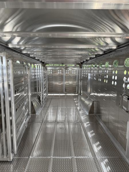 New 2027 Merritt 28ft Cattle Baron Livestock Trailer 8k axles Stock / Stock Combo Trailer